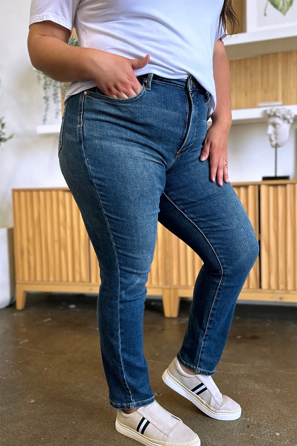 Judy Blue Tummy Control High Waist Slim Jeans [Online Exclusive]