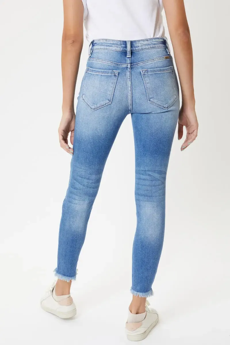 Kan Can High Rise Ankle Skinny Denim Jean