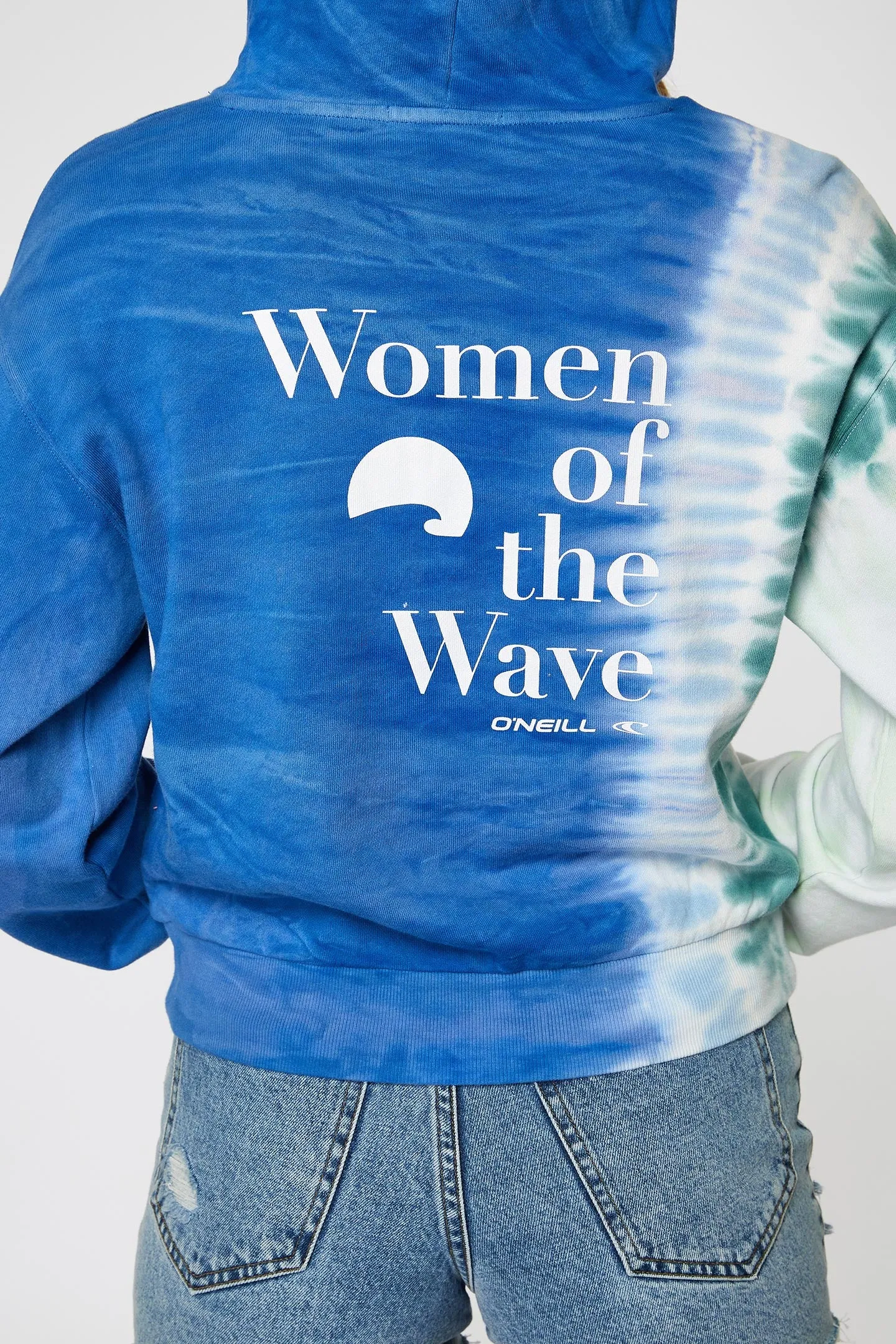 LADIES WOMEN OF THE WAVE CURRENTS HOODED PULLOVER