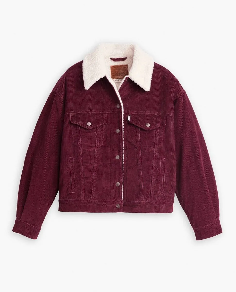 Levi's 90s Sherpa Trucker Jacket Wine