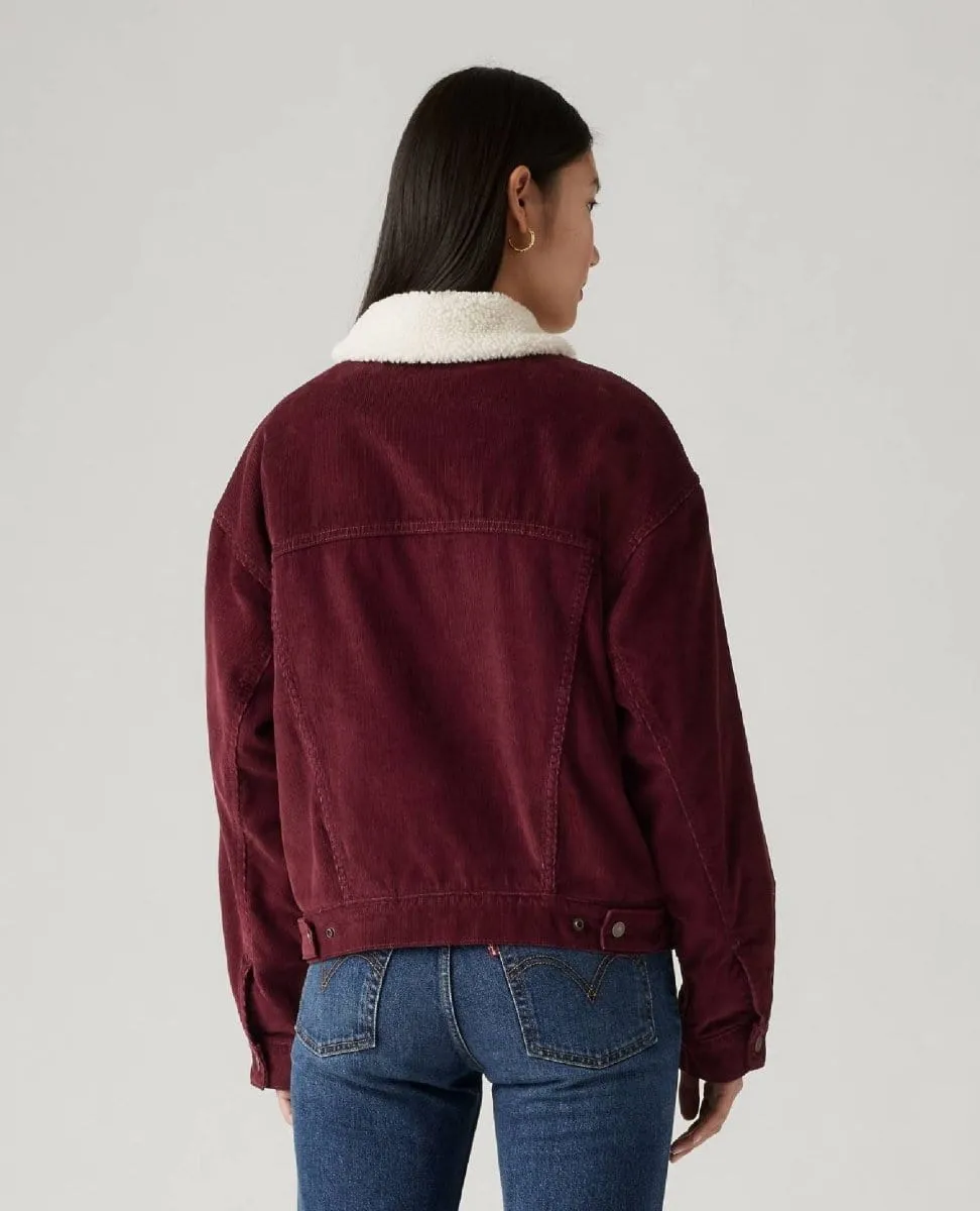 Levi's 90s Sherpa Trucker Jacket Wine