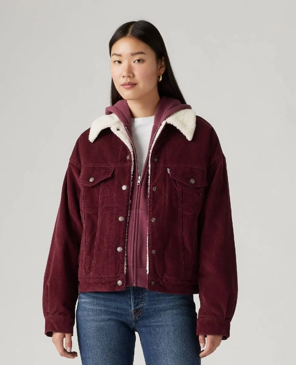 Levi's 90s Sherpa Trucker Jacket Wine