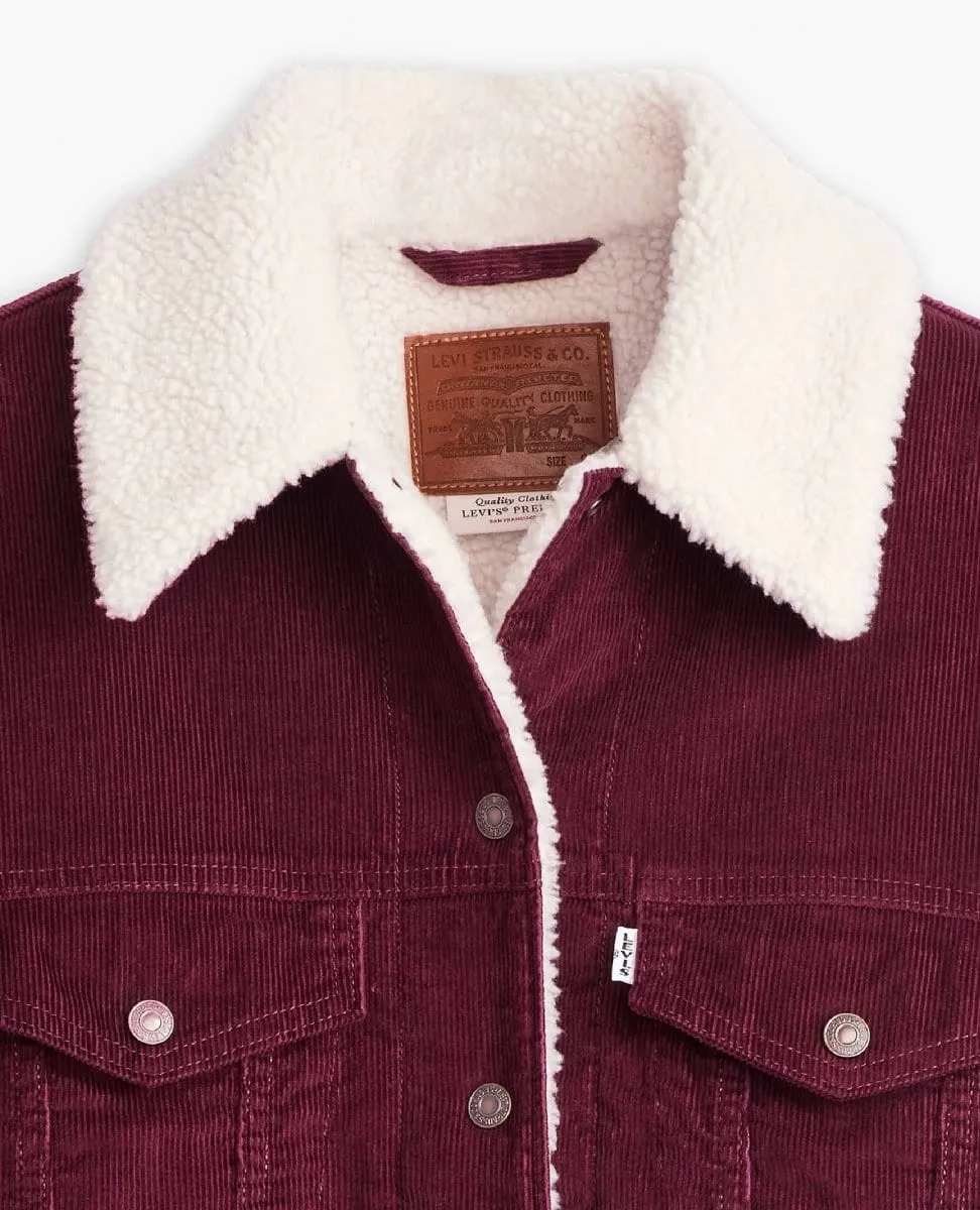 Levi's 90s Sherpa Trucker Jacket Wine