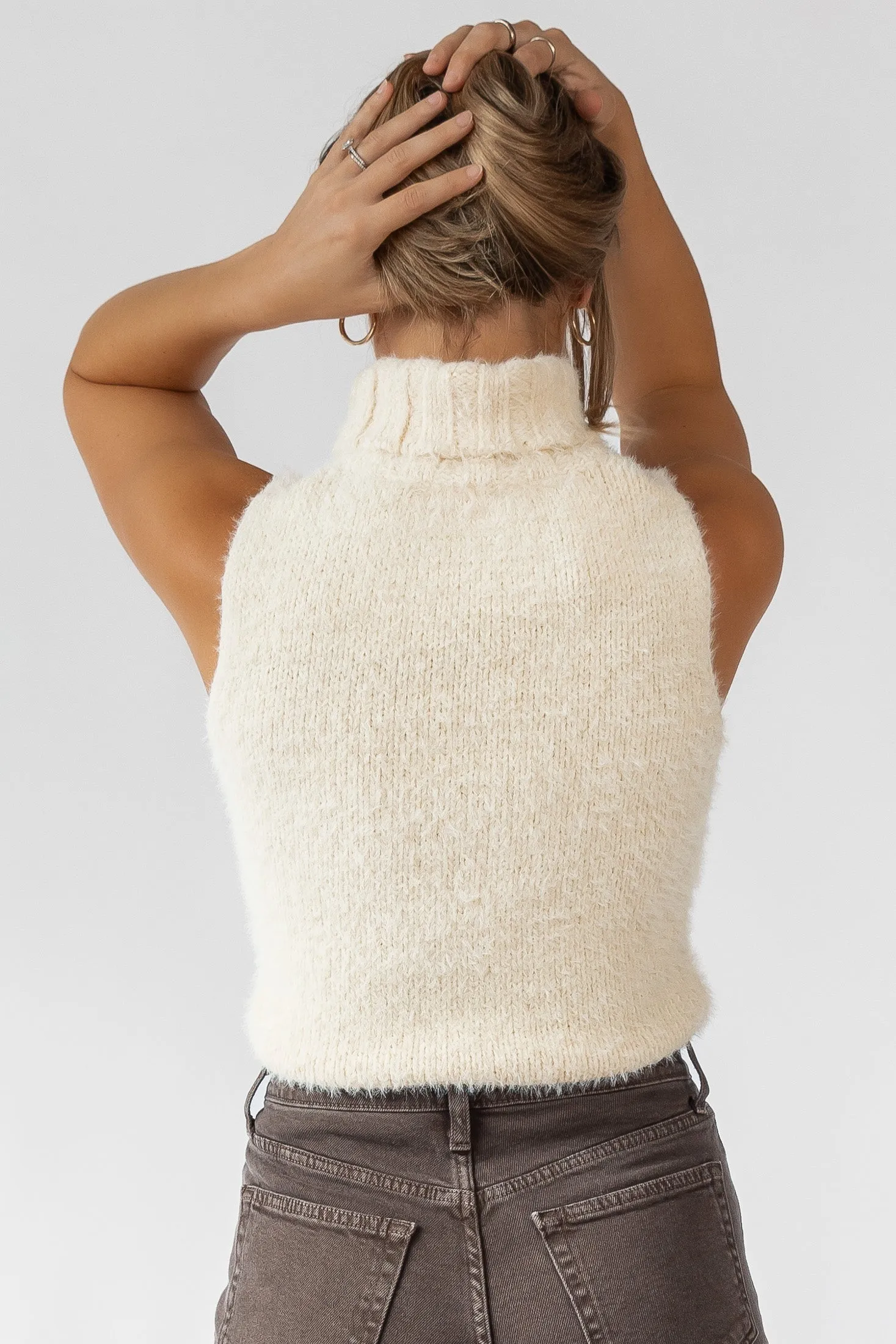 Lexie Sleeveless Turtleneck Sweater - Final Sale