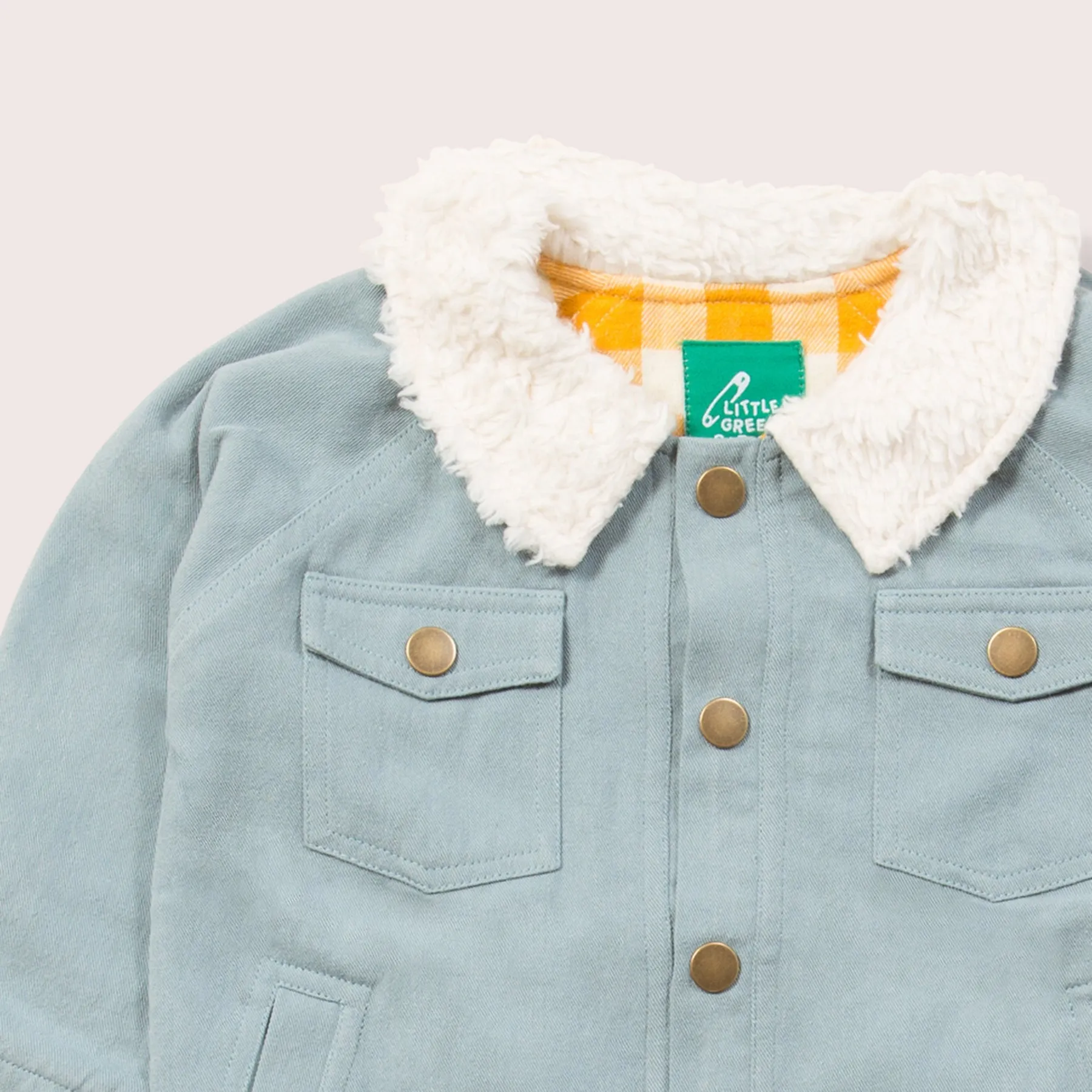 LGR Blue Sherpa Collar Twill Adventure Jacket