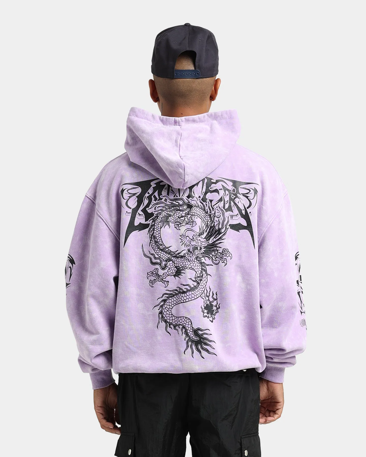 Loiter Anarchy Hoodie Purple Tie Dye