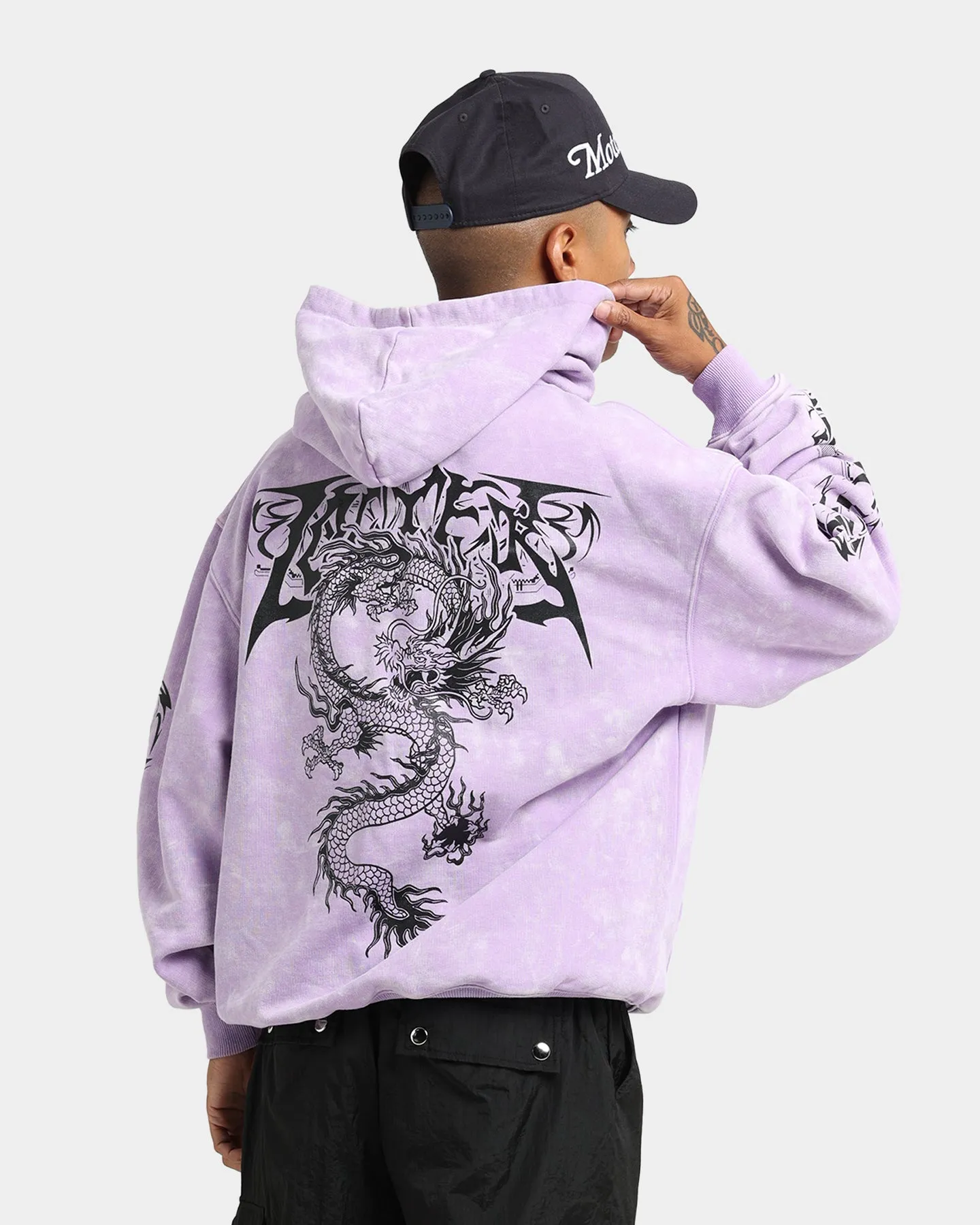 Loiter Anarchy Hoodie Purple Tie Dye