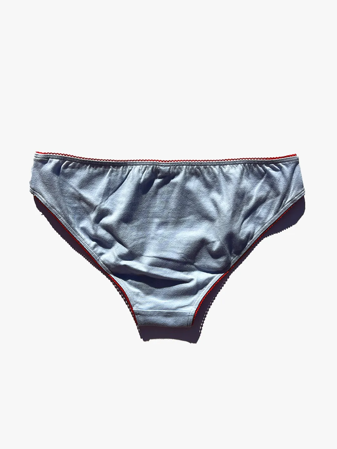 Low Rise Underwear - Baby Blue/Cherry