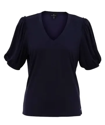 Marble 6964 V-Neck Frill Sleeve Top (3 Colours)