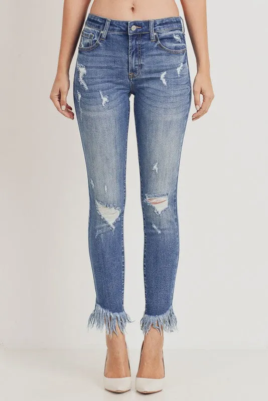 Maria MID-RISE CROP JEANS