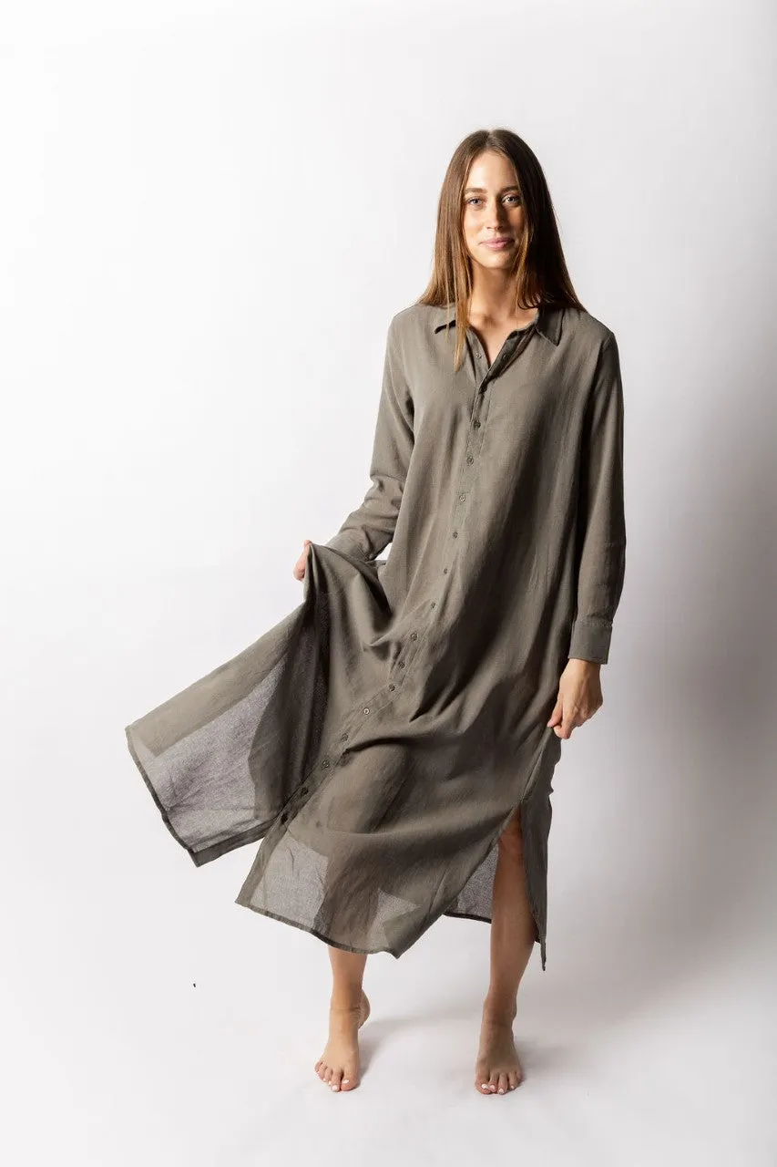 Maui Long Sleeved Shirt Dress