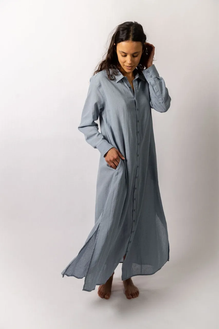 Maui Long Sleeved Shirt Dress