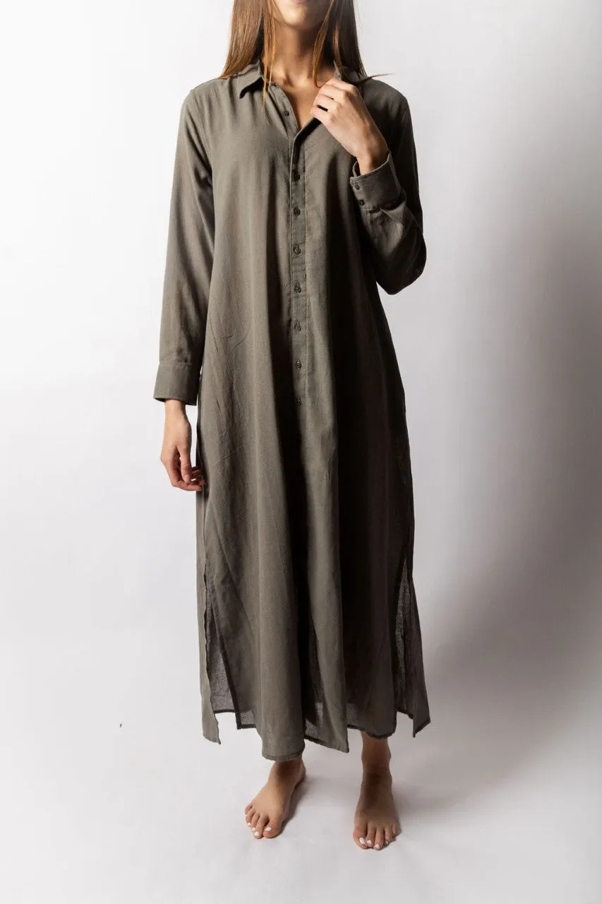 Maui Long Sleeved Shirt Dress