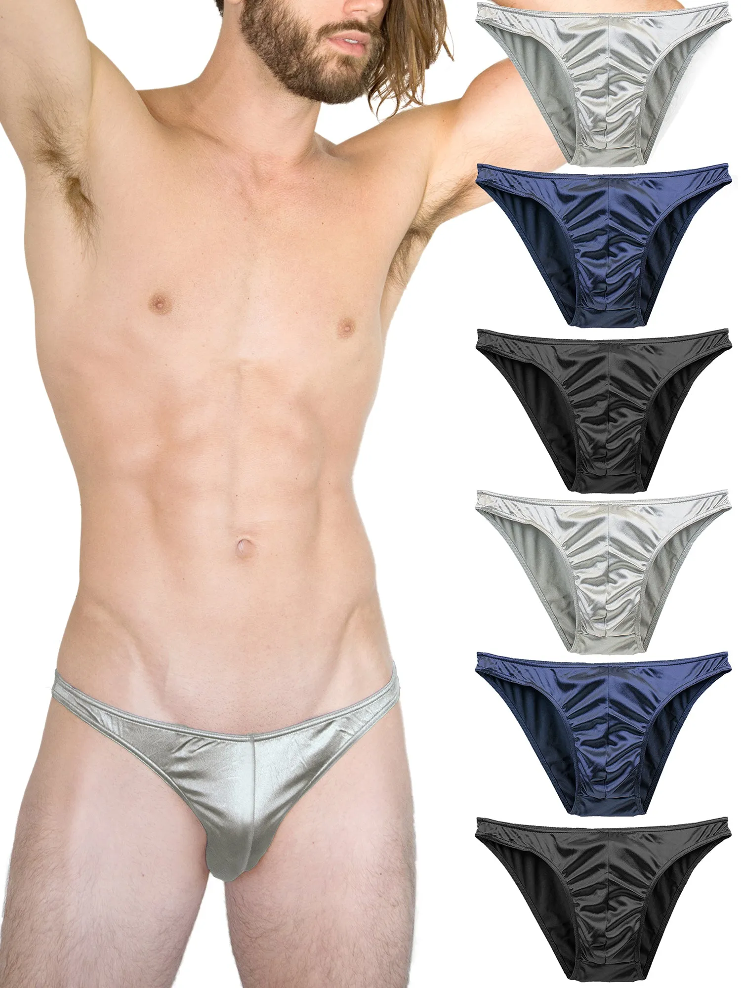 Men's Satin Bikini Panties