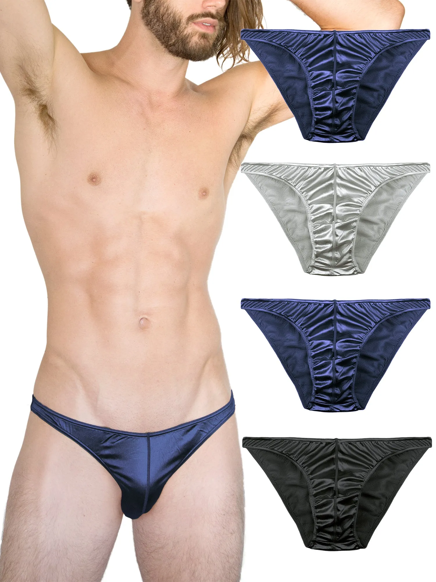 Men's Satin Bikini Panties