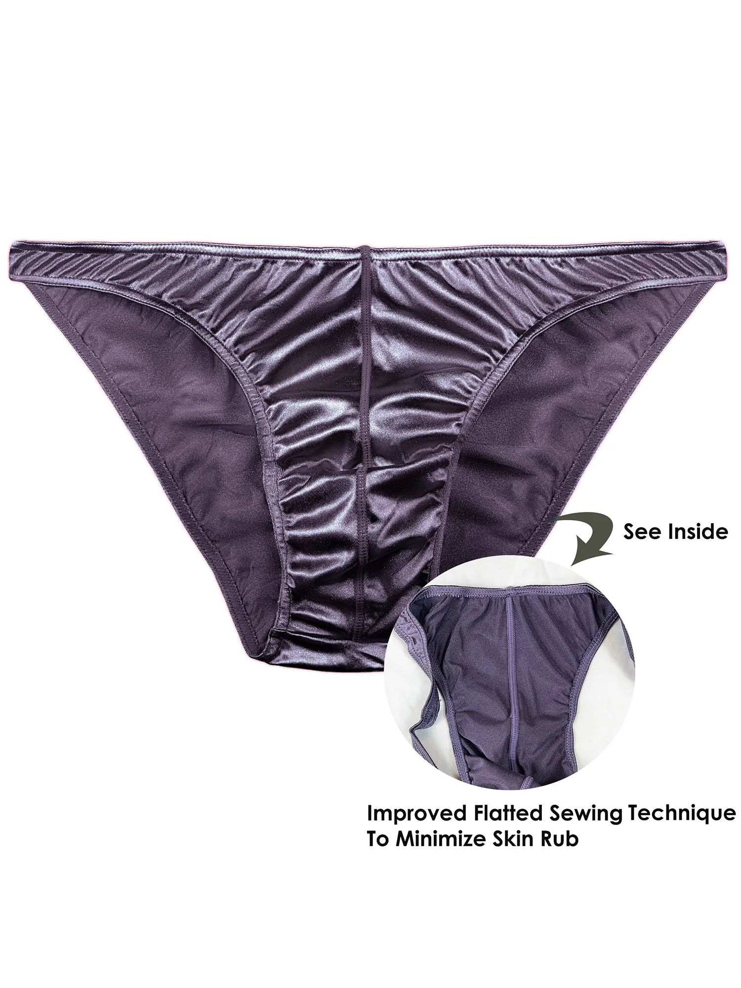 Men's Satin Bikini Panties