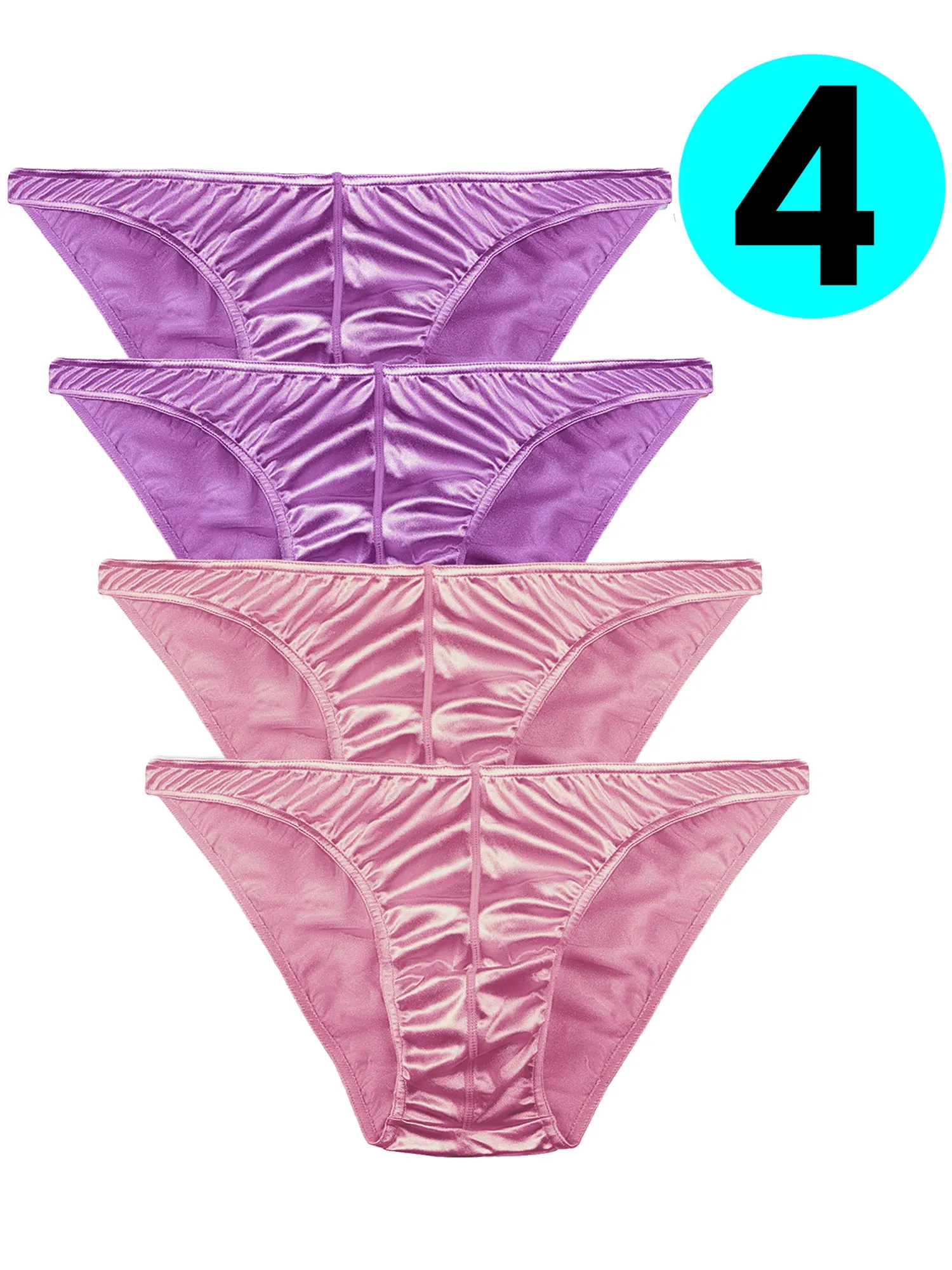 Men's Satin Bikini Panties