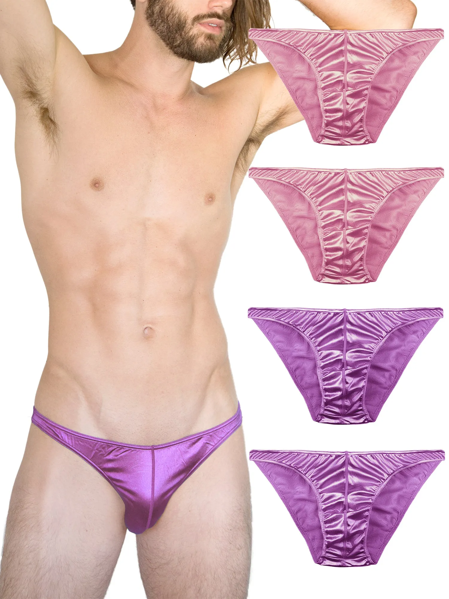 Men's Satin Bikini Panties