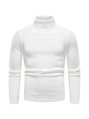 Men's Turtleneck Thickened Fleece Sweater