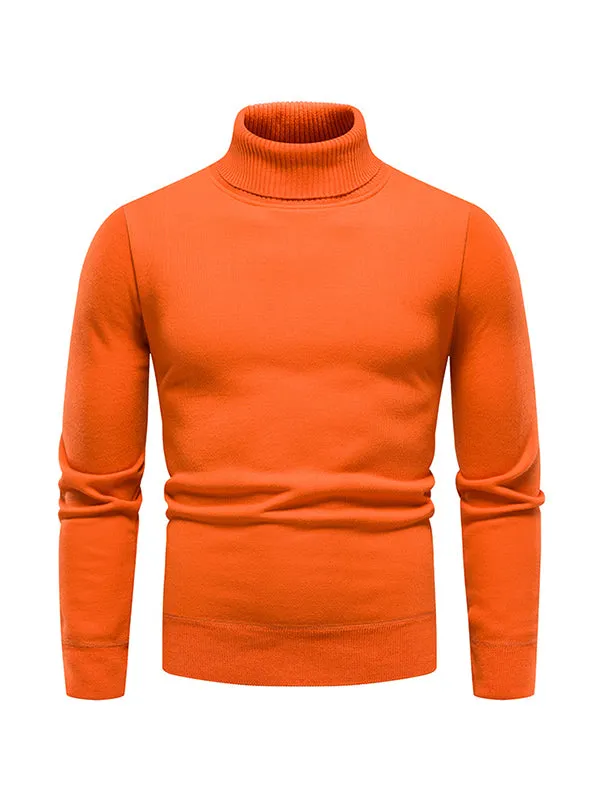 Men's Turtleneck Thickened Fleece Sweater