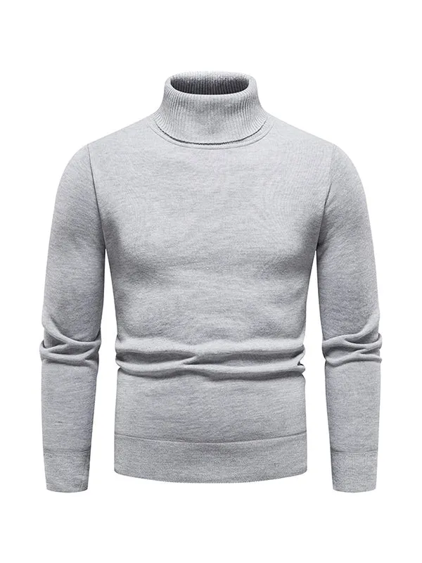 Men's Turtleneck Thickened Fleece Sweater