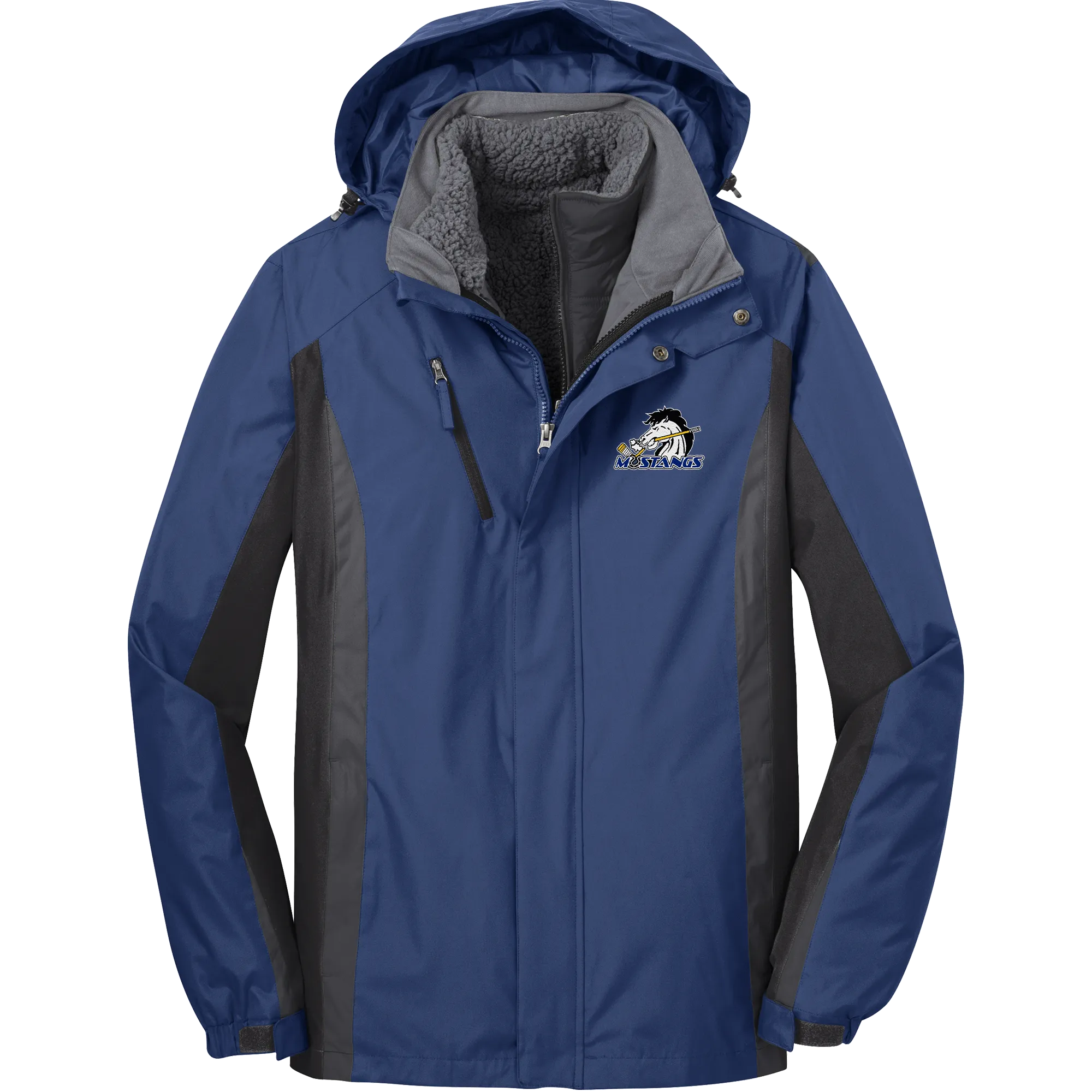 Mid-State Mustangs Colorblock 3-in-1 Jacket