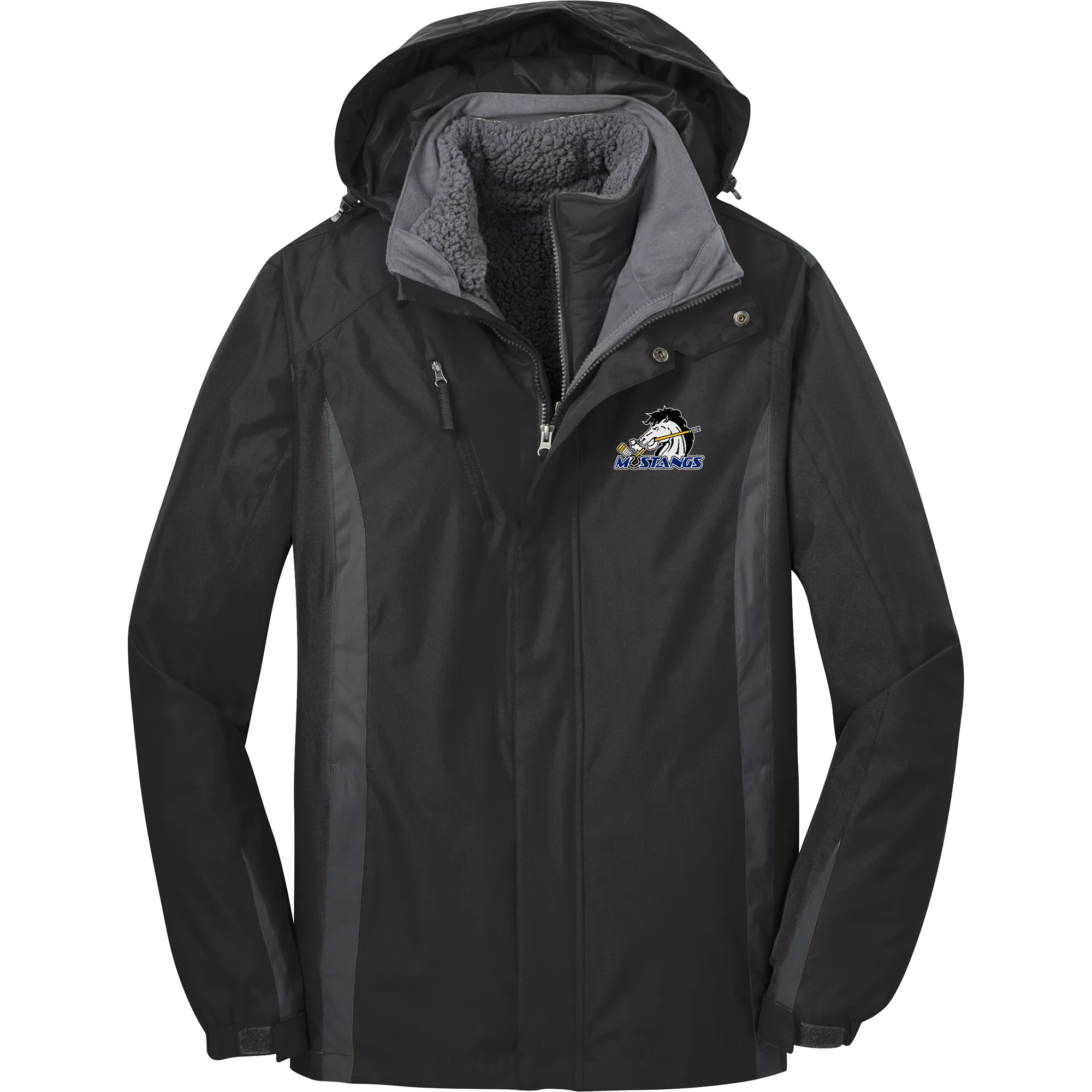 Mid-State Mustangs Colorblock 3-in-1 Jacket