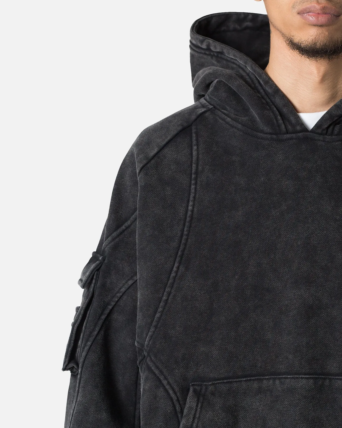 MNML Pocket Hoodie Charcoal Grey