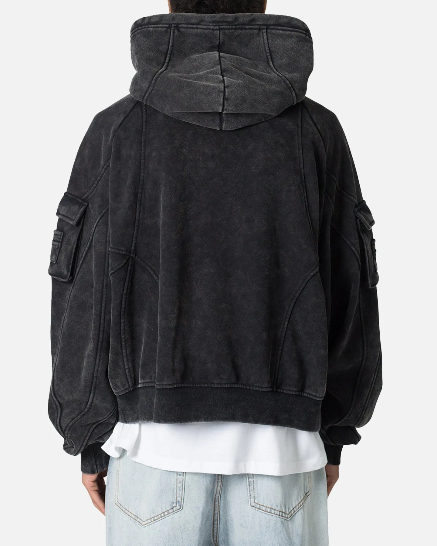 MNML Pocket Hoodie Charcoal Grey