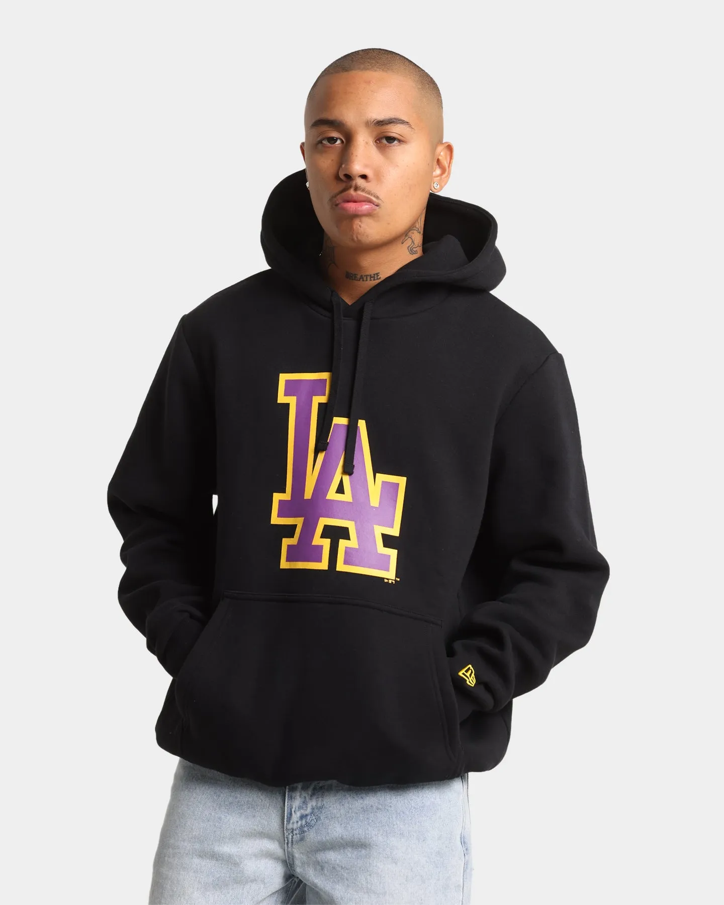 New Era Los Angeles Dodgers Crossover Hoodie Black