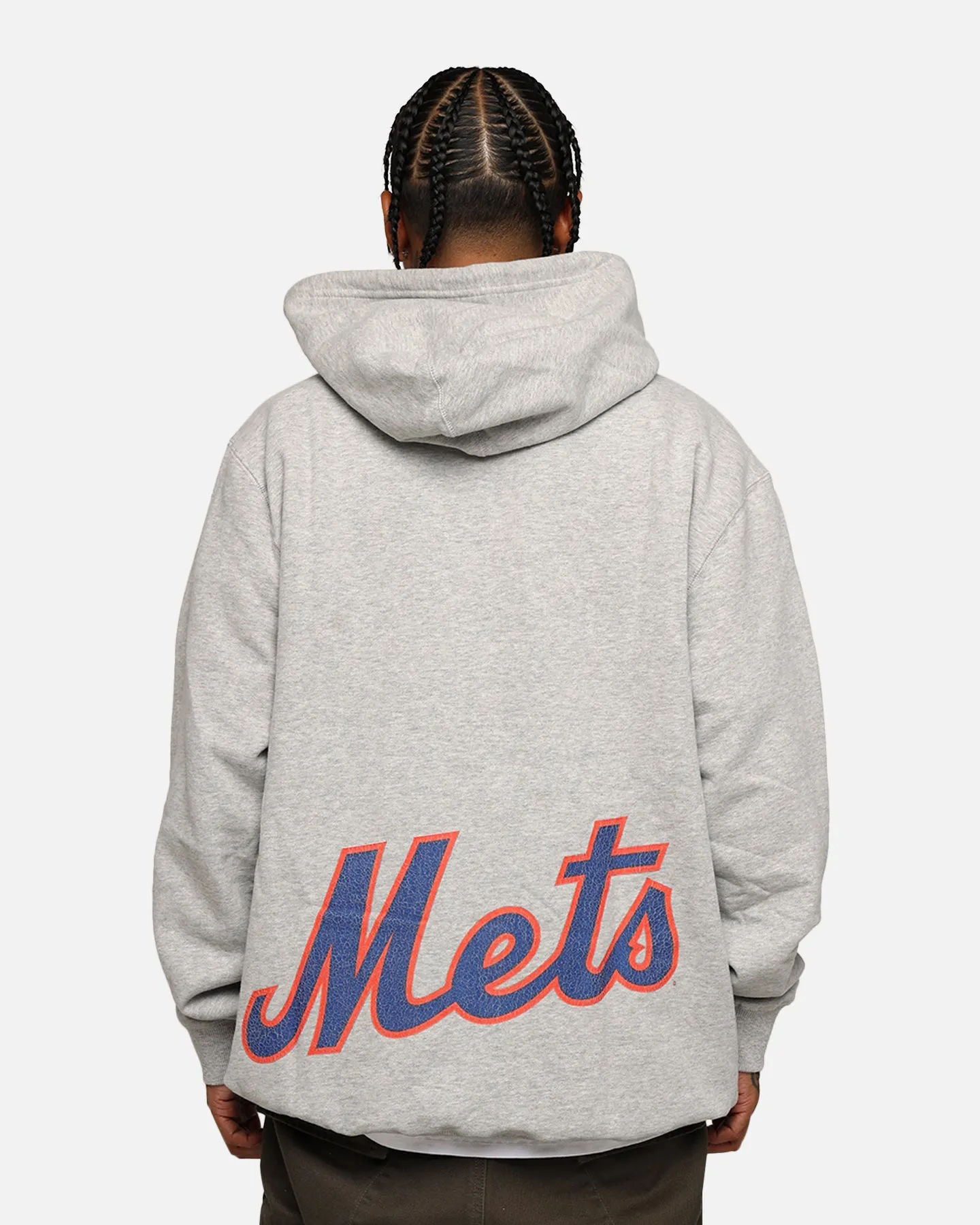 New Era New York Mets Pullover Hoodie Grey