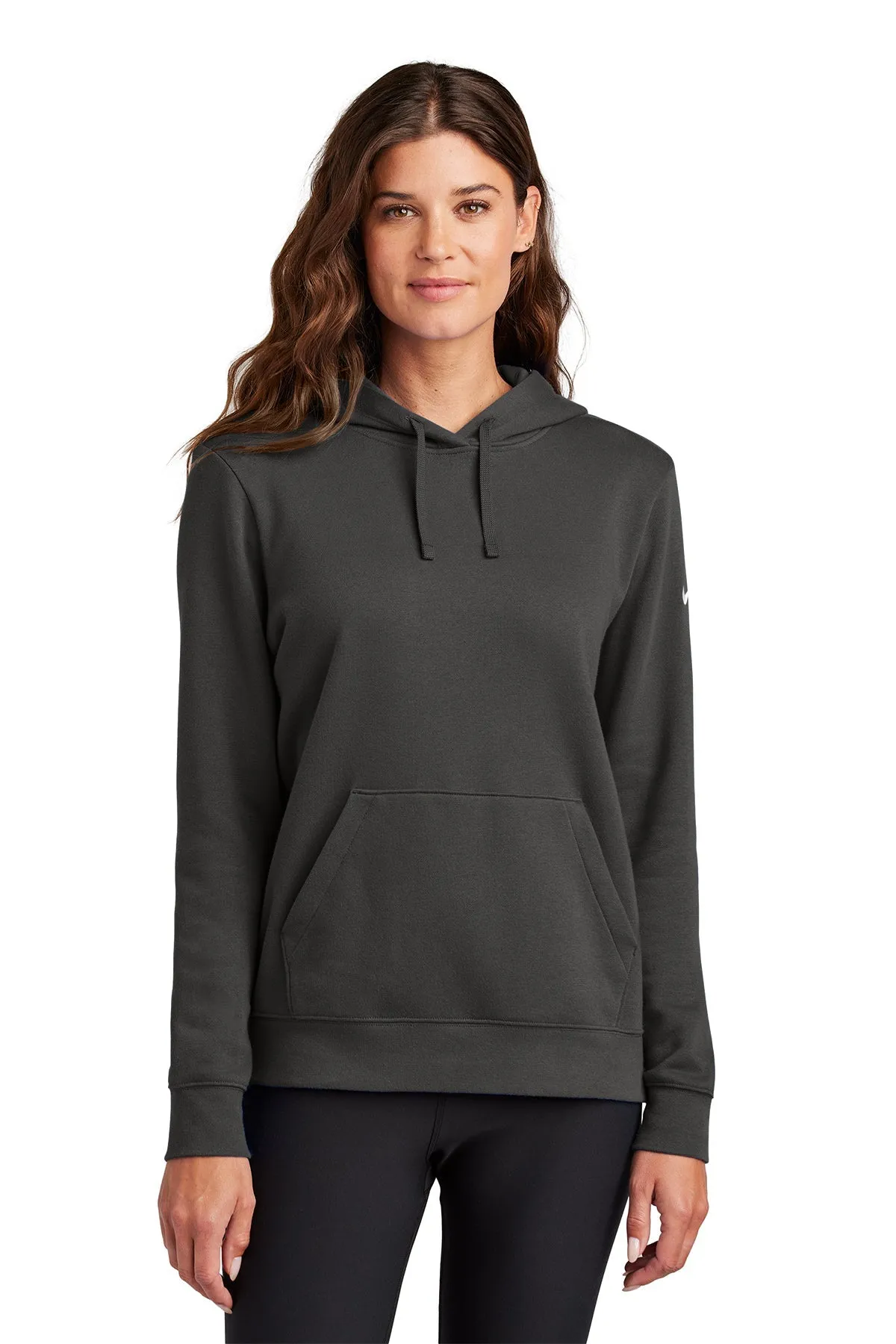 Nike Ladies Club Fleece Pullover Custom Hoodies, Anthracite