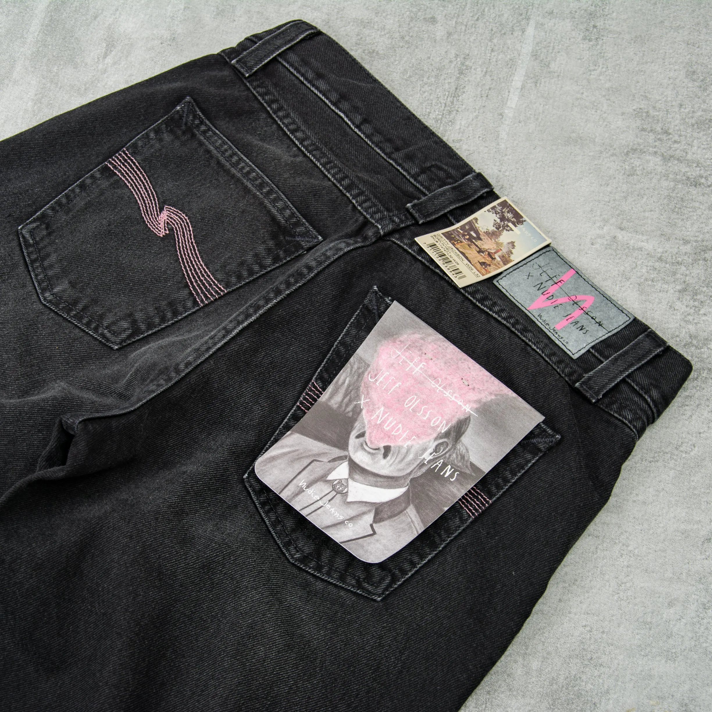 Nudie x Jeff Olsson Gritty Jackson Jean - Born in Hell Black