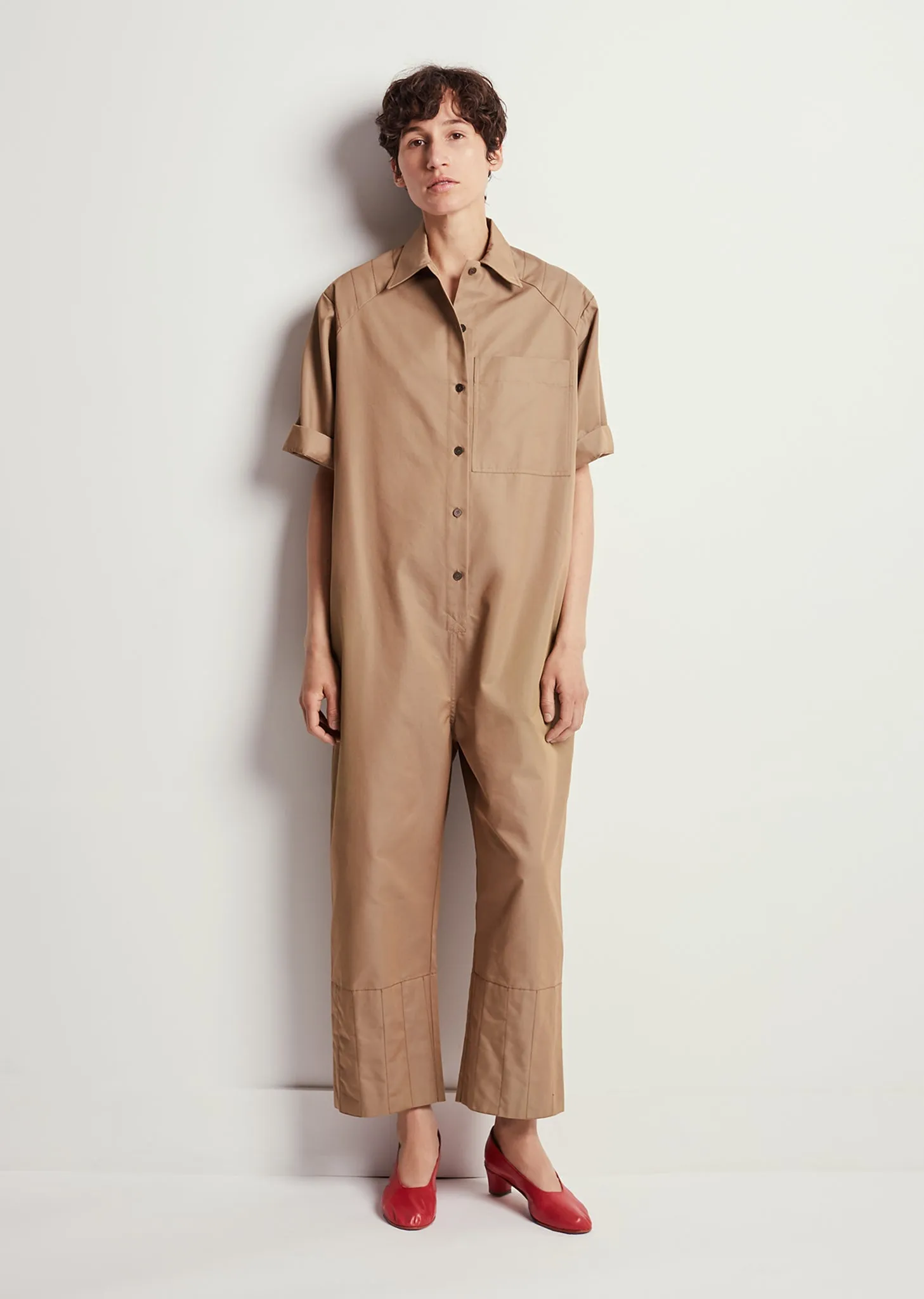 Odete Summer Trench Cotton Jumpsuit