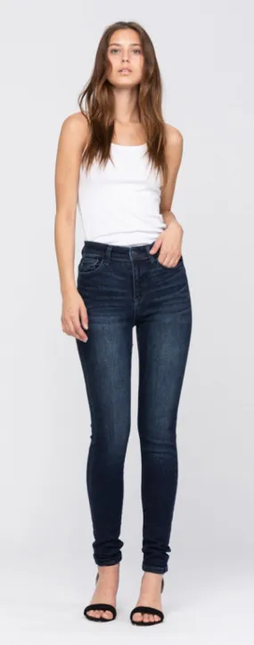 Pants - Judy Blue Skinny Jeans, Super Dark, Also Plus Size