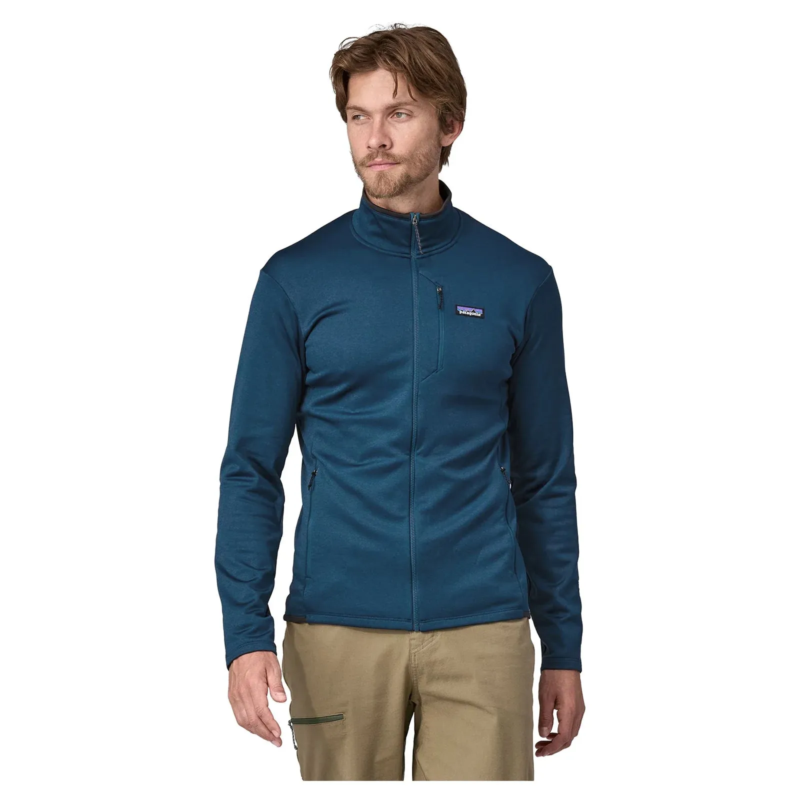 Patagonia Men's R1 Daily Jacket - Lagom Blue - Tidepool Blue X-Dye