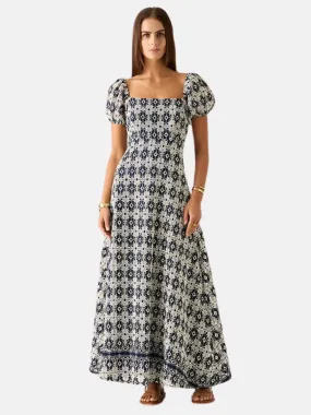 Pedra Embroidery Maxi Dress