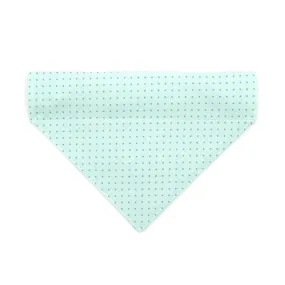 Pet Bandana - "Mint To Be" - Pastel Mint Polka Dot Bandana for Cat   Small Dog / Spring, Easter, Summer / Slide-on Bandana / Over-the-Collar (One Size)