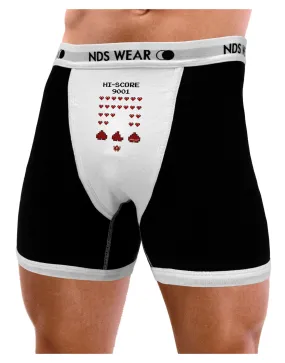 Pixel Heart Invaders Design Mens Boxer Brief Underwear