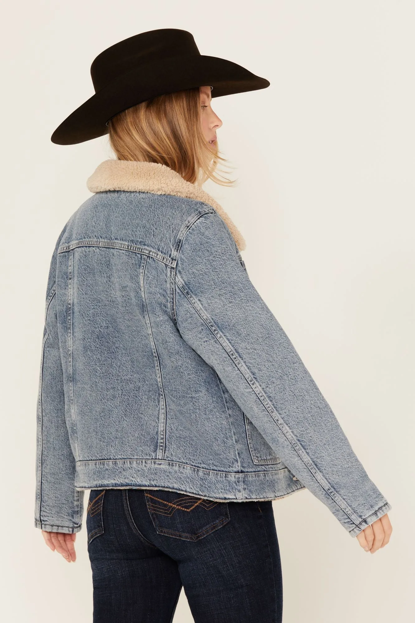 Pony Up Reversible Denim Blanket Jacket