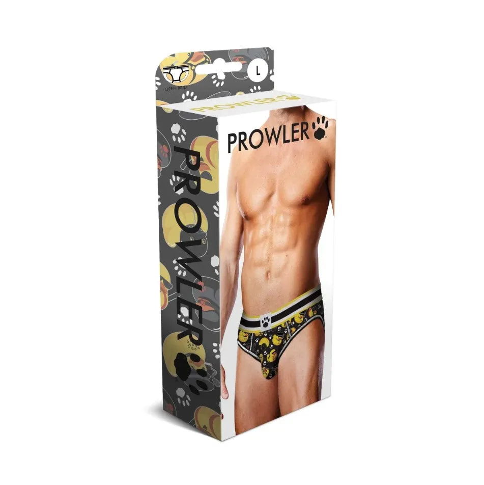 Prowler Rubber Ducks Open Brief - XL (Black/Yellow)