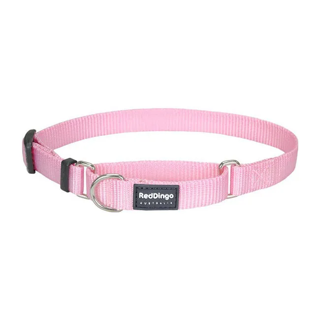 Red Dingo Dog Martingale Collar Pink (25mm x 41-63cm)