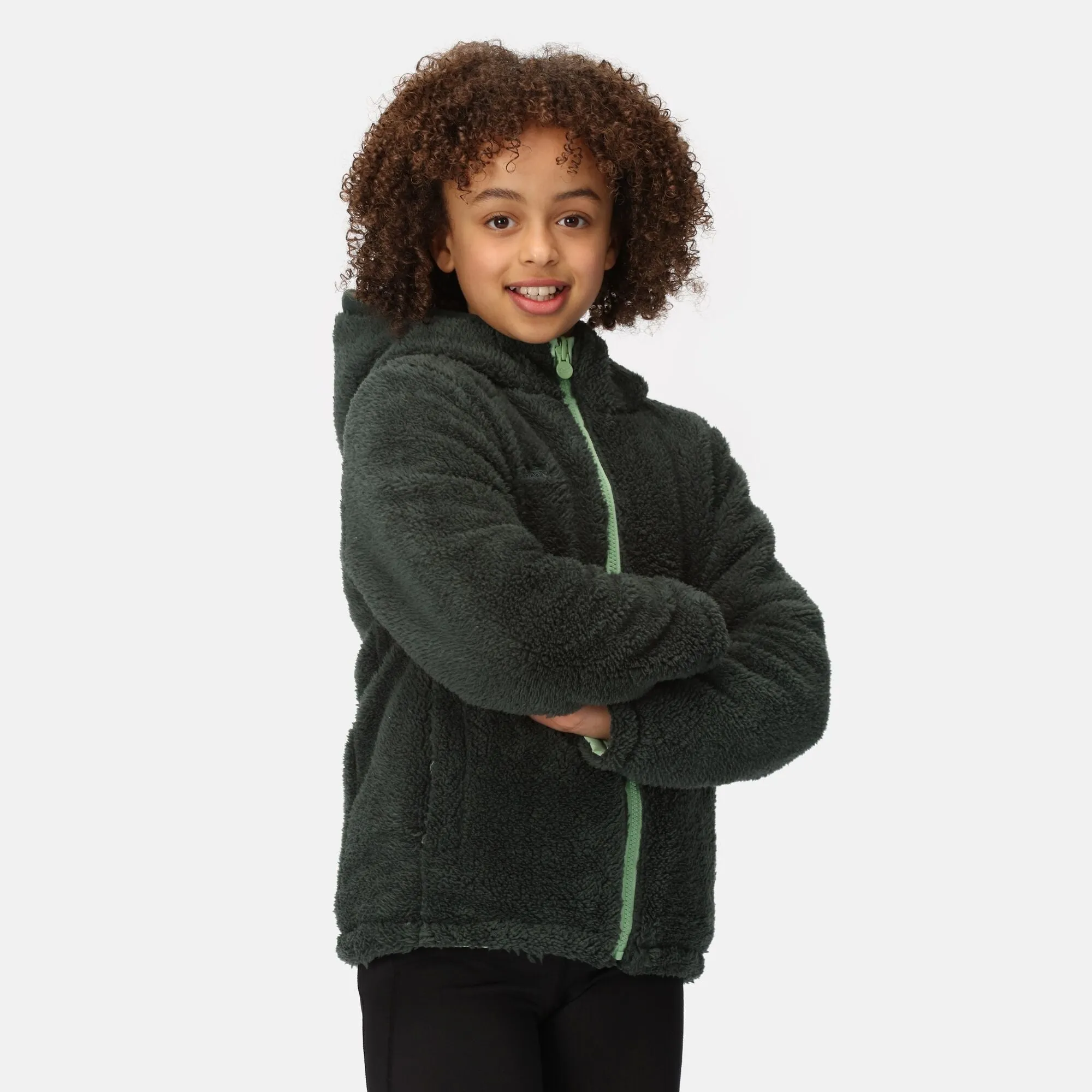 Regatta Kids' Kyrell Reversible Jacket | Black Seal Grey