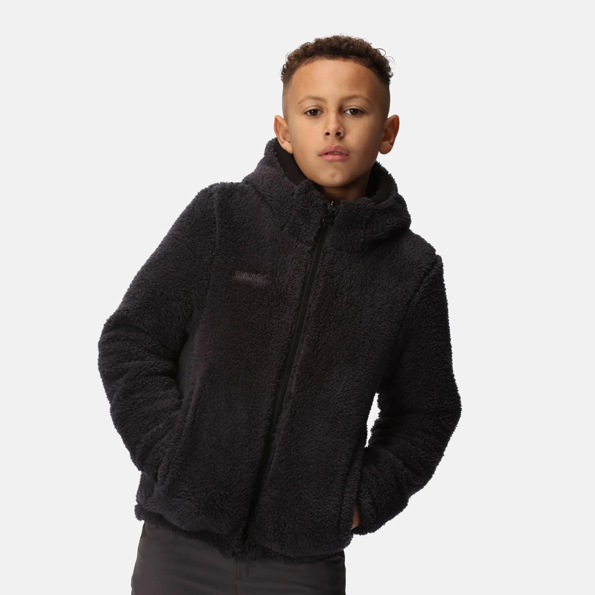 Regatta Kids' Kyrell Reversible Jacket | Black Seal Grey