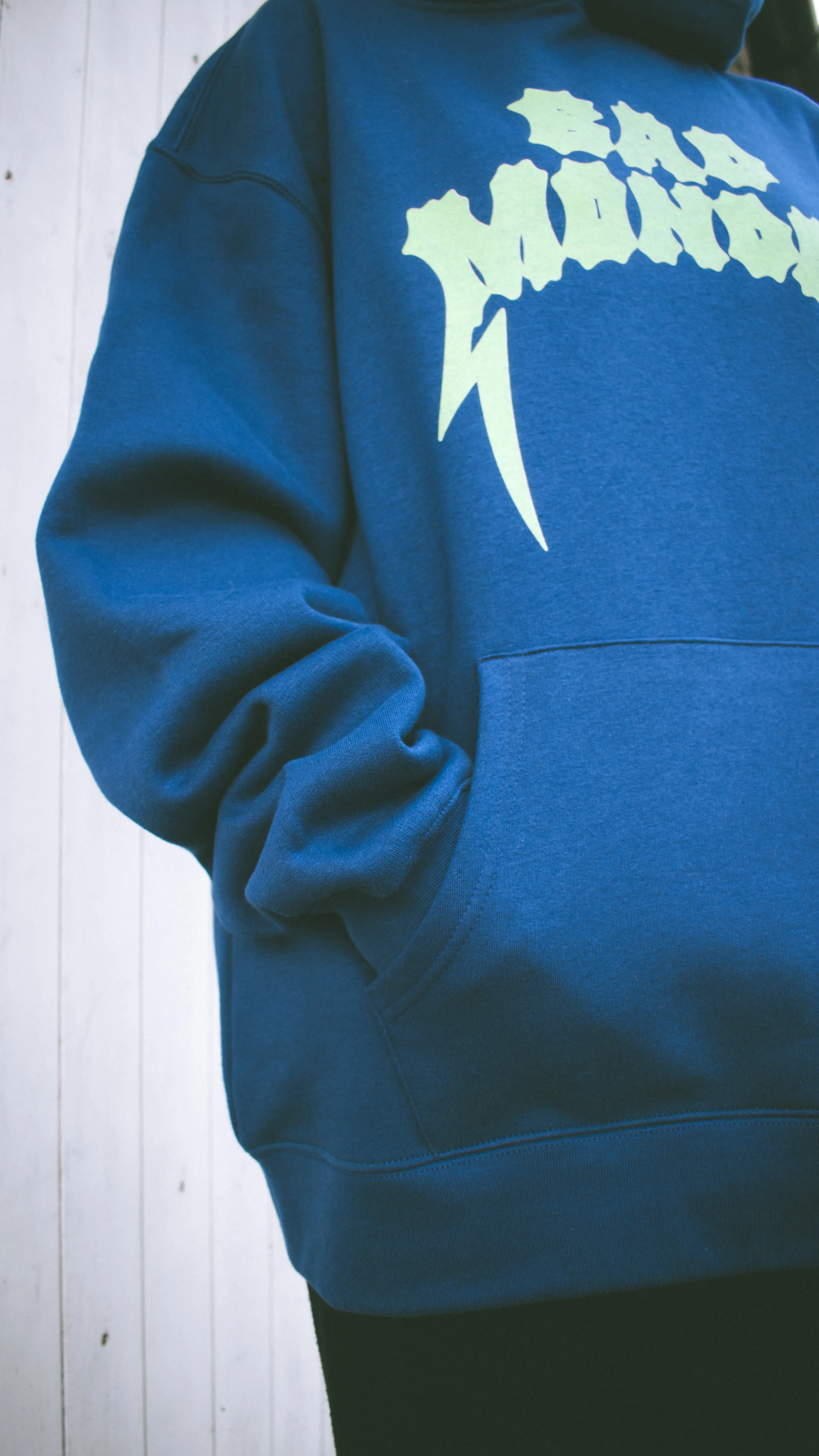 Relaxed Fit Logo Hoodie Cobalt