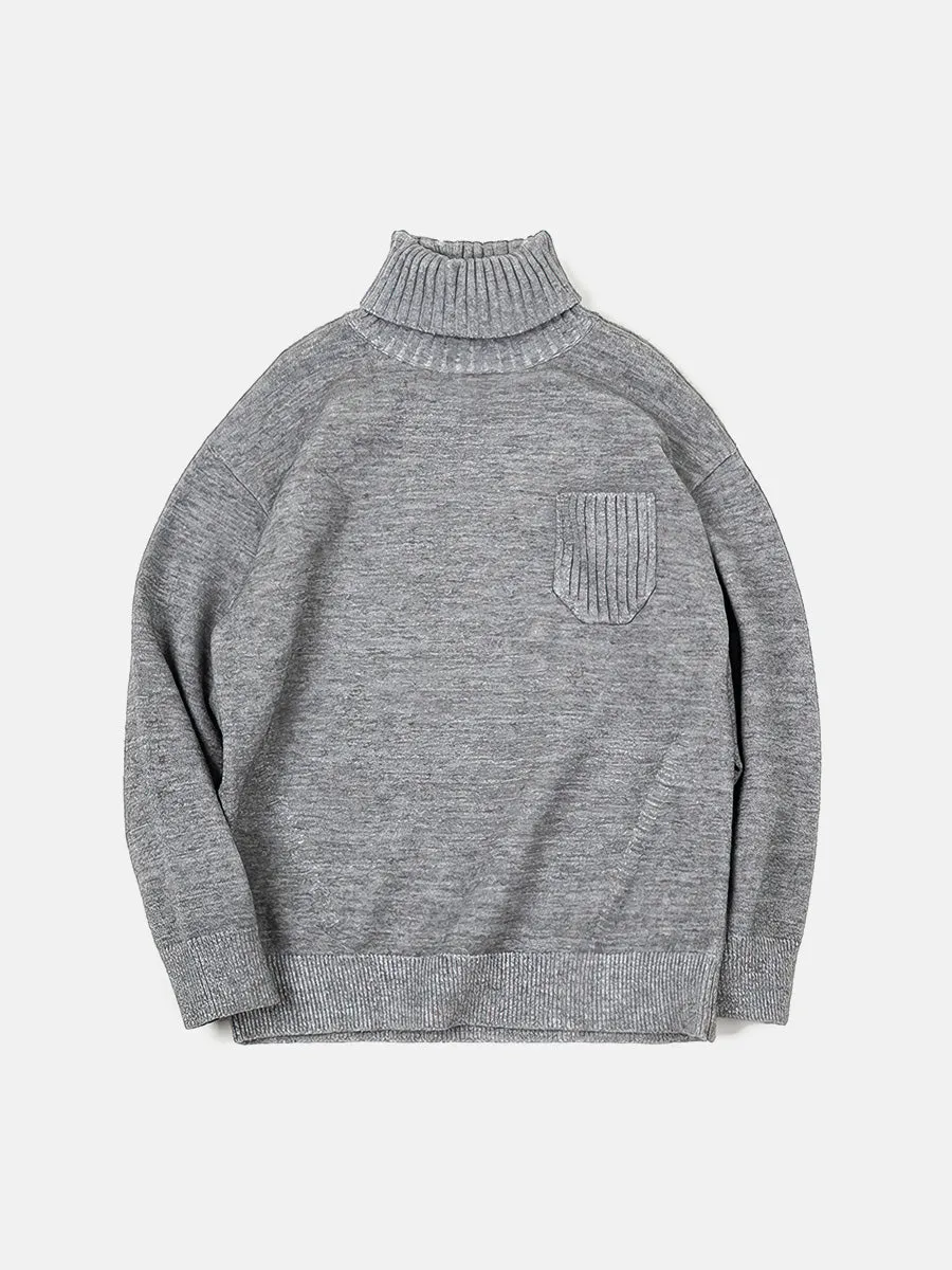 Ribbing Turtleneck Sweater