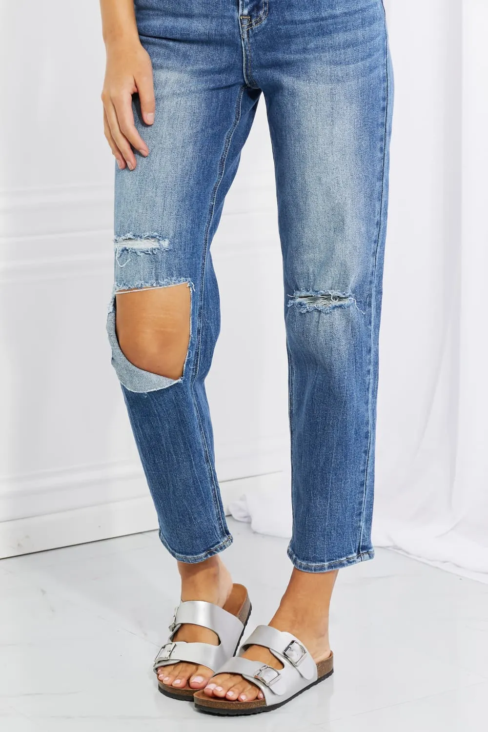 RISEN Full Size Emily High Rise Relaxed Jeans [Online Exclusive]