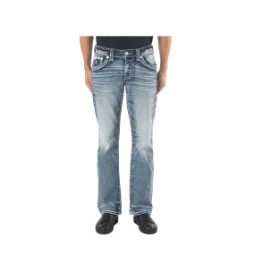 Rock Revival Men's Matteo Boot Cut Blue Jean