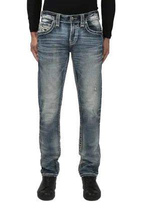 Rock Revival Men's Sunburst A201 Alt Straight Jeans