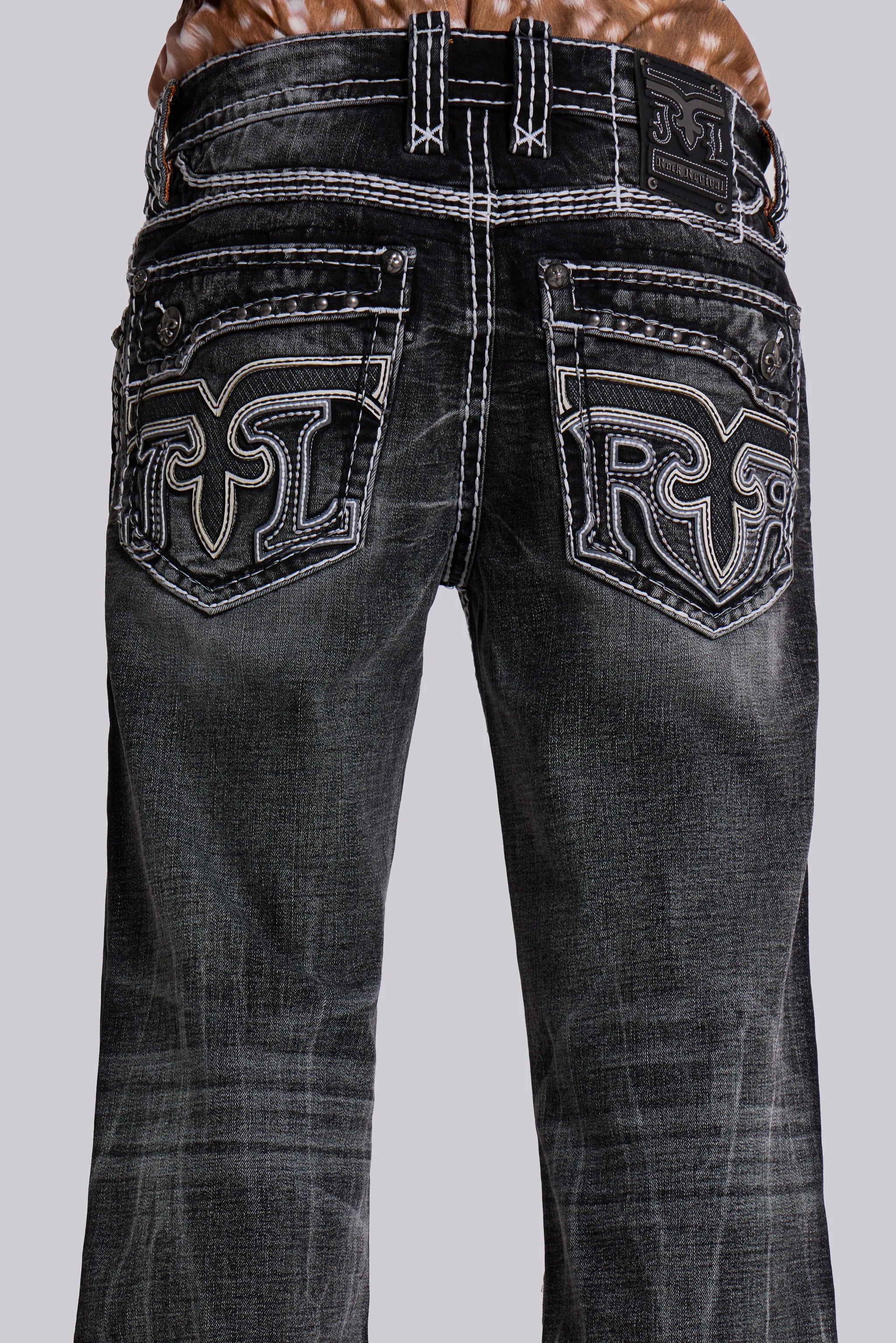 Rock Revival Washed Black Gwen Bootcut Jeans